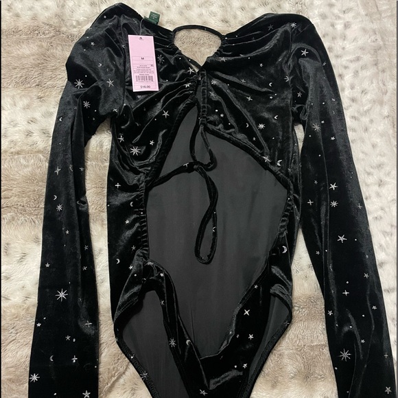 Galaxy Velour Wild Fable Backless Bodysuit - Picture 3 of 3